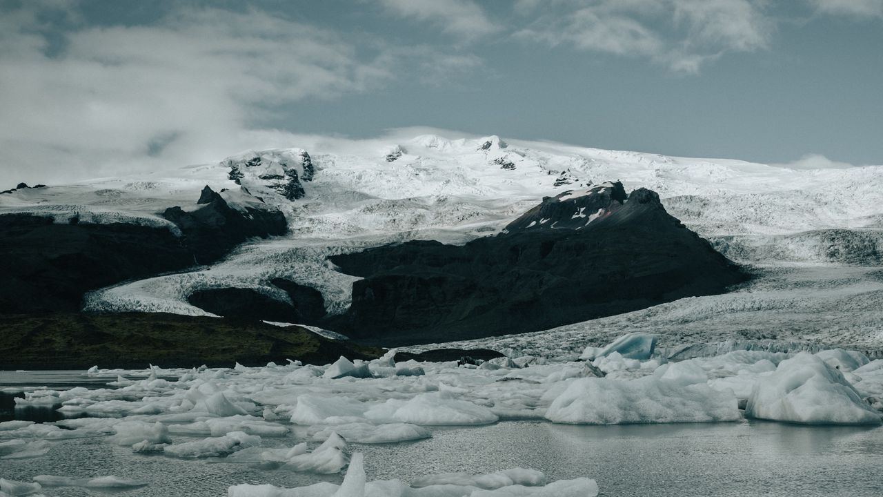 Wallpaper ice, water, snow, rocks, winter