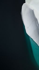 Preview wallpaper iceberg, aerial view, ice, water, minimalism