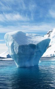 Preview wallpaper iceberg, antarctica, ice floe, ocean