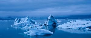 Preview wallpaper iceberg, ice floe, ice, water, snow