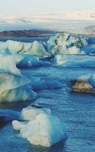 Preview wallpaper iceberg, ice floes, ocean