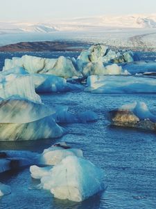 Preview wallpaper iceberg, ice floes, ocean