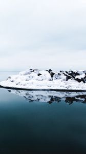 Preview wallpaper iceberg, ice, snow, reflection, ocean