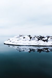 Preview wallpaper iceberg, ice, snow, reflection, ocean