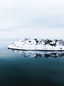 Preview wallpaper iceberg, ice, snow, reflection, ocean