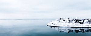 Preview wallpaper iceberg, ice, snow, reflection, ocean