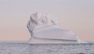 Preview wallpaper iceberg, snow, arctic, twilight