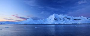 Preview wallpaper iceberg, snow, mountain, sea