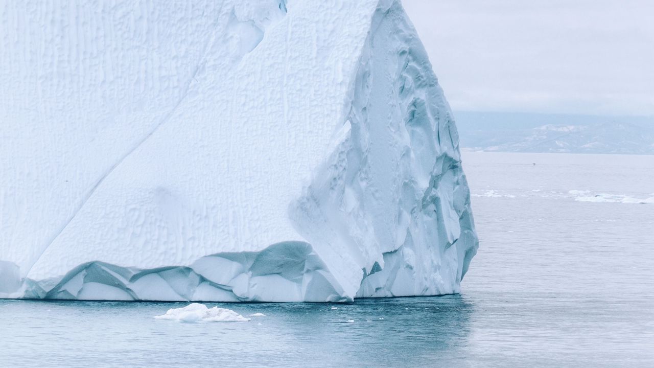 Wallpaper iceberg, snow, sea, nature, white