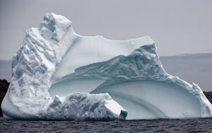 Preview wallpaper iceberg, snow, sea, relief