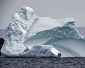 Preview wallpaper iceberg, snow, sea, relief