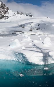 Preview wallpaper iceberg, water, ice, snow