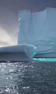 Preview wallpaper icebergs, ice, relief, sea, nature