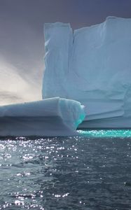 Preview wallpaper icebergs, ice, relief, sea, nature