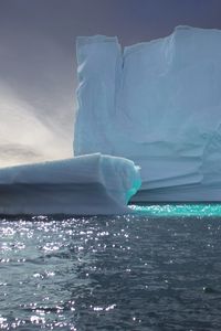 Preview wallpaper icebergs, ice, relief, sea, nature