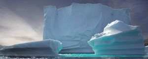 Preview wallpaper icebergs, ice, relief, sea, nature