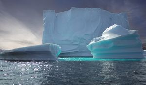 Preview wallpaper icebergs, ice, relief, sea, nature