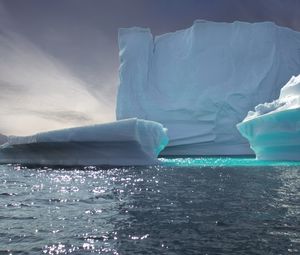 Preview wallpaper icebergs, ice, relief, sea, nature