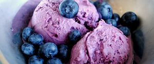 Preview wallpaper ice-cream, balls, bilberry, berry