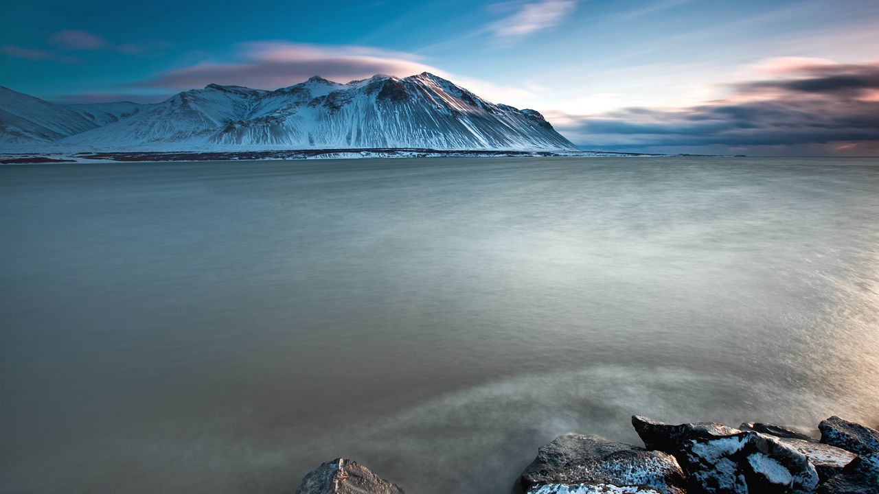 Wallpaper iceland, mountains, cold, stones