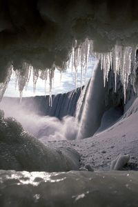 Preview wallpaper icicles, falls, cold, winter