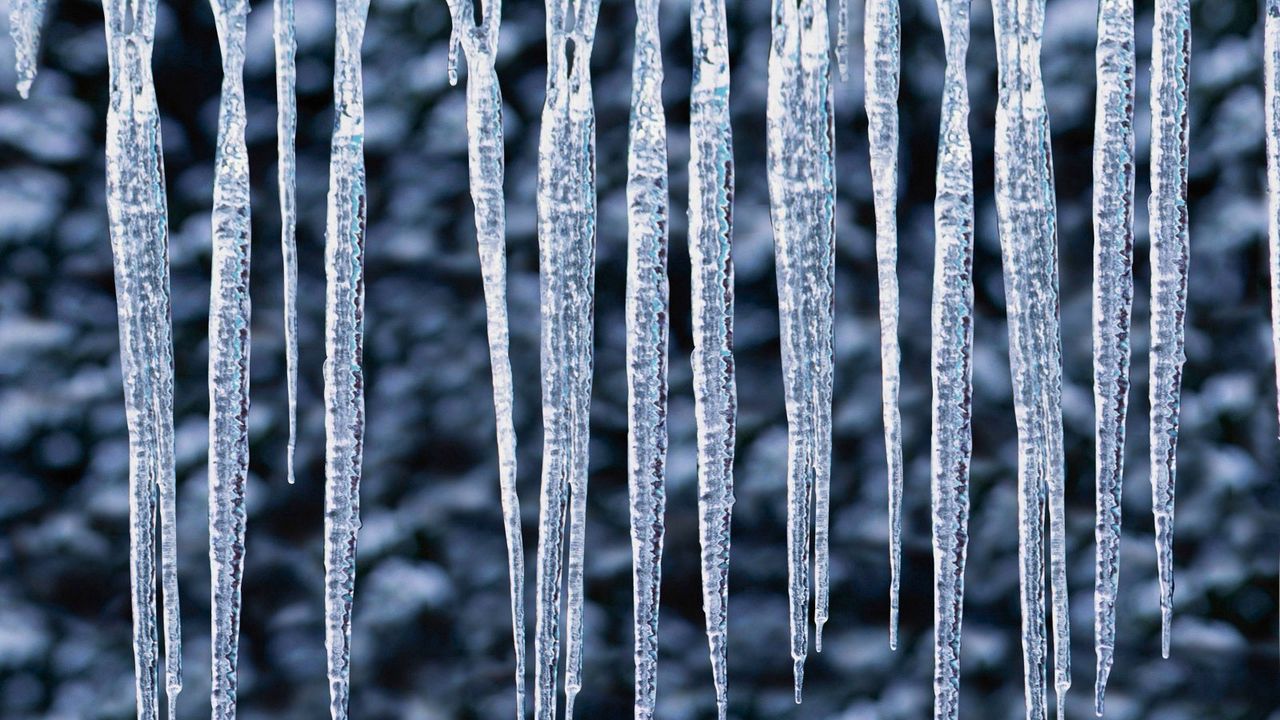 Wallpaper icicles, frost, ice, hot
