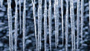 Preview wallpaper icicles, frost, ice, hot