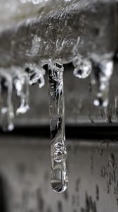 Preview wallpaper icicles, ice, blur