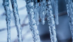Preview wallpaper icicles, ice, winter, frost, frozen