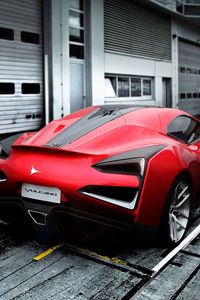 Preview wallpaper icona, vulcano, red, rear view
