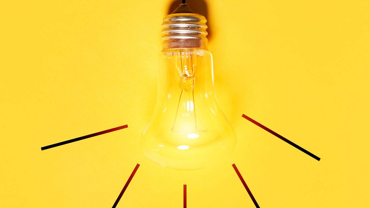 Wallpaper idea, light bulb, light, yellow