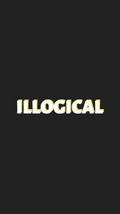 Preview wallpaper illogical, inscription, word, minimalism