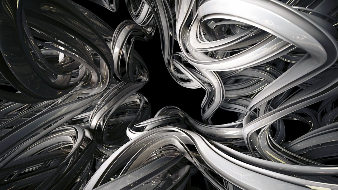 Wallpaper immersion, silver, glass, form, shape