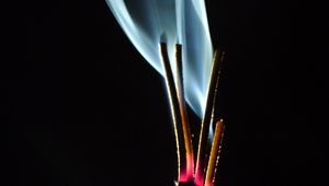 Preview wallpaper incense, sticks, smoke, macro