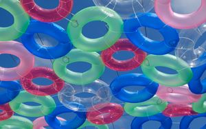 Preview wallpaper inflatable rings, decoration, colorful