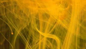 Preview wallpaper ink, liquid, mixing, transparent, abstraction, yellow