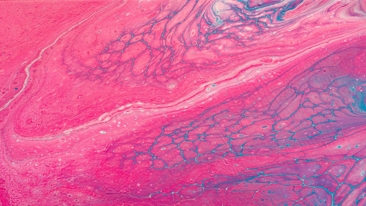 Wallpaper ink, liquid, pink, spots, stains