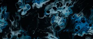 Preview wallpaper ink, liquid, stains, spots, fluid art, blue