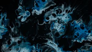 Preview wallpaper ink, liquid, stains, spots, fluid art, blue