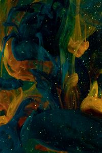 Preview wallpaper ink, paint, liquid, water, particles, colorful