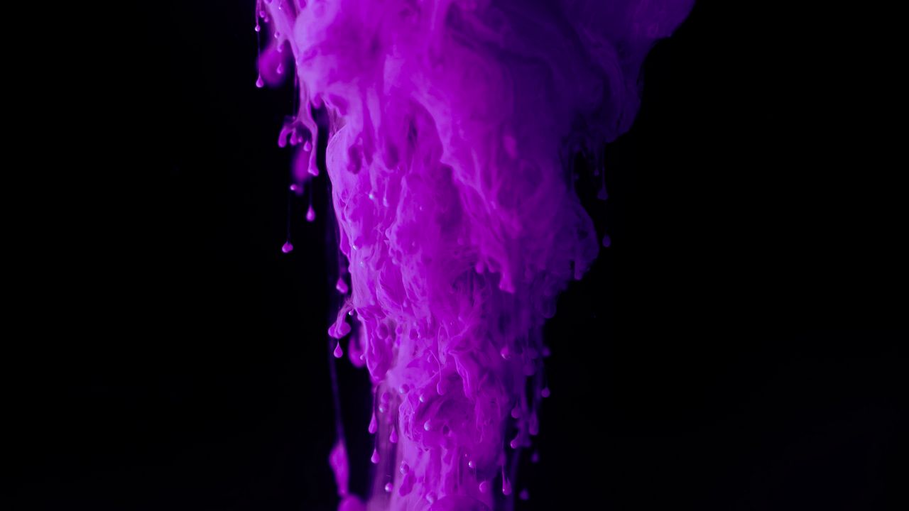 Wallpaper ink, paint, purple, macro, black hd, picture, image