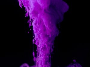 Preview wallpaper ink, paint, purple, macro, black