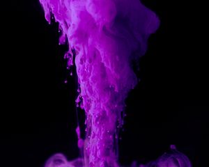 Preview wallpaper ink, paint, purple, macro, black