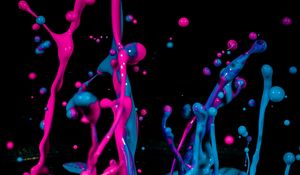 Preview wallpaper ink, paint, splashes, drops, macro
