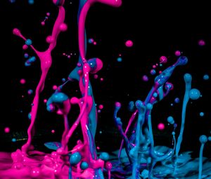 Preview wallpaper ink, paint, splashes, drops, macro