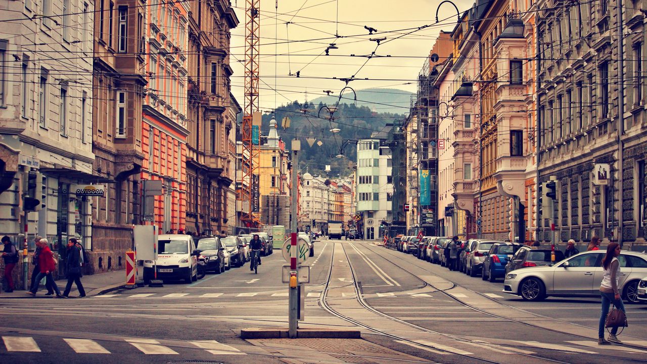 Wallpaper innsbruck, austria, city, architecture, street