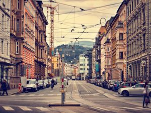 Preview wallpaper innsbruck, austria, city, architecture, street