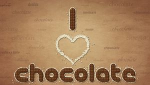 Preview wallpaper inscription, addiction, chocolate, sweets