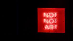Preview wallpaper inscription, art, neon, backlight