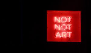 Preview wallpaper inscription, art, neon, backlight